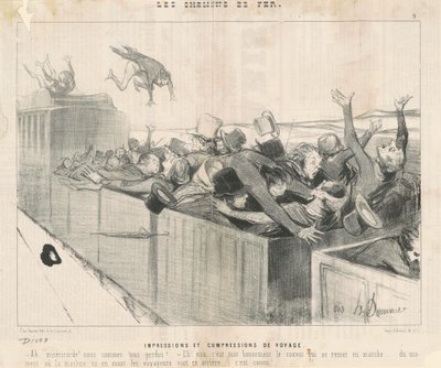 Reisetrykk og kompresjoner av Honoré Daumier