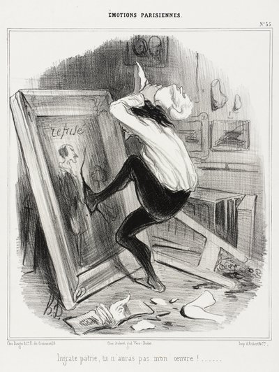 Utakknemlig moderland, du vil ikke ha mitt arbeid! av Honoré Daumier