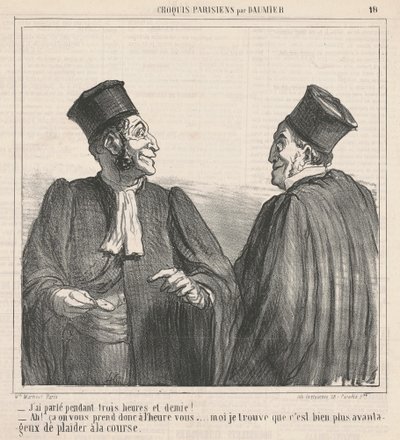 Jeg snakket ... tre og en halv time! av Honoré Daumier