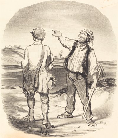 Jeg så en hare... for åtte dager siden! av Honoré Daumier