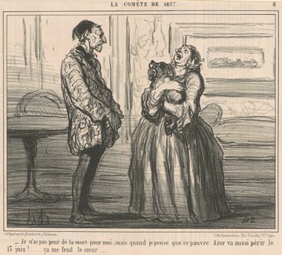 Jeg er ikke redd for døden for meg... av Honoré Daumier