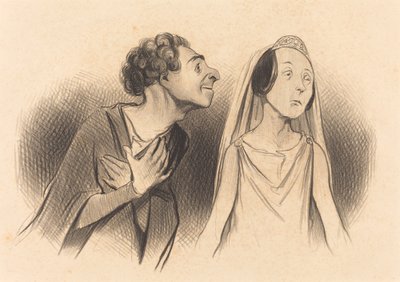Jeg forlater mer forelsket enn... noensinne... av Honoré Daumier