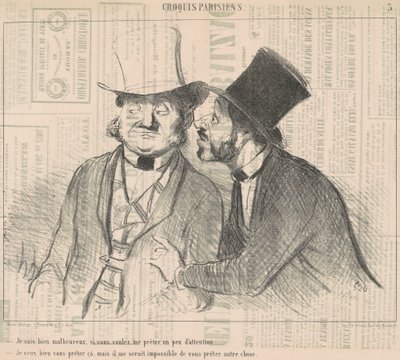 Jeg er veldig ulykkelig, hvis du vil... av Honoré Daumier