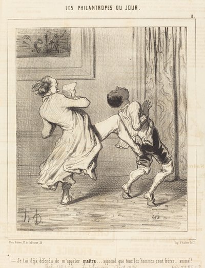 Jeg har allerede forbudt deg å kalle meg mester... av Honoré Daumier