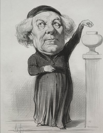 Jean Jacques Fayet, biskop av Orleans, 1849. av Honoré Daumier