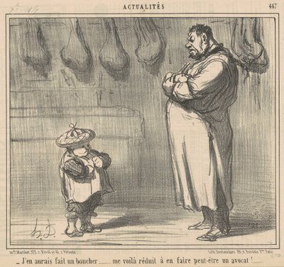 Jeg ville ha laget en slakter... av Honoré Daumier