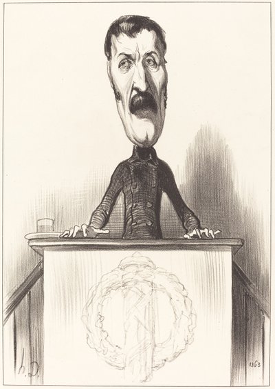 Jules Bastide av Honoré Daumier