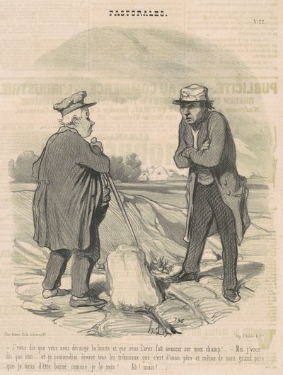 Jeg sier deg at du forstyrret grensen... av Honoré Daumier