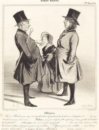 Adopsjon - Ah! Robert, min venn... av Honoré Daumier