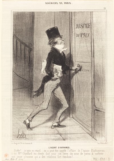Forretningsagent av Honoré Daumier
