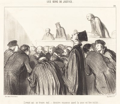 Advokaten som er syk av Honoré Daumier