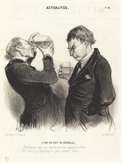 Vann fra Grenelle-brønnen av Honoré Daumier