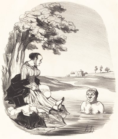 Vann er deilig... jeg forsikrer deg... av Honoré Daumier