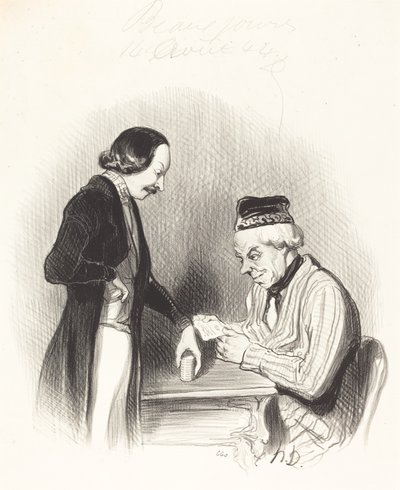Én billett rabatt av Honoré Daumier