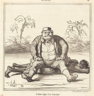 Ordenen regjerer i Jamaica av Honoré Daumier