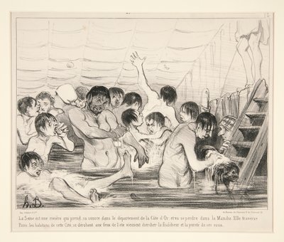 Seinen er en elv som har sitt utspring i departementet Cote d av Honoré Daumier