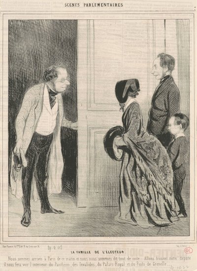Velgerens familie av Honoré Daumier