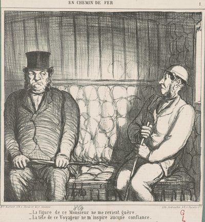 Ansiktet til denne herren kommer nesten ikke til tankene... av Honoré Daumier
