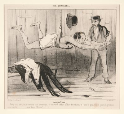 Leksjonen var tørr. Etter tre måneder med denne øvelsen av Honoré Daumier