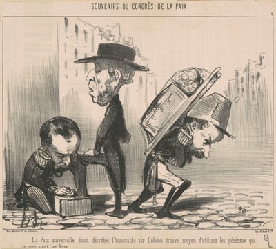 Universell fred blir vedtatt... av Honoré Daumier