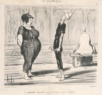 Brettet demonstrert av forskriften... av Honoré Daumier
