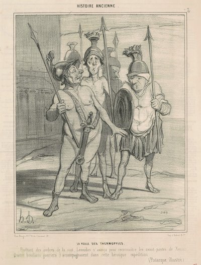 Dagen før Thermopylae av Honoré Daumier