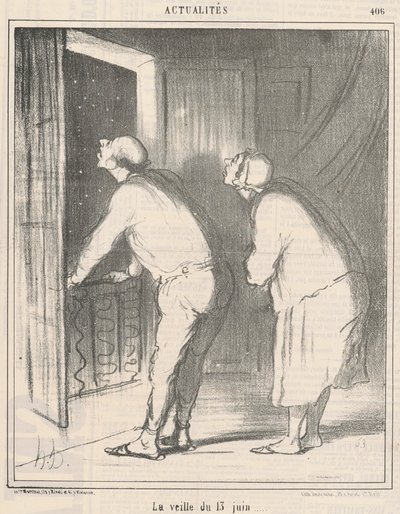 Dagen før 13. juni av Honoré Daumier