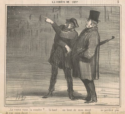 Ser du kometen? ... av Honoré Daumier