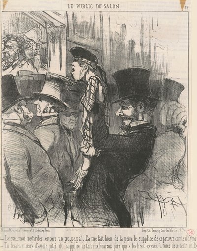 La meg se igjen... pappa! av Honoré Daumier