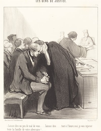 La oss si litt dårlig om deg... av Honoré Daumier