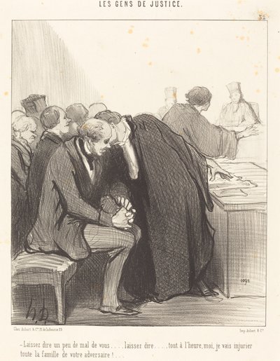 La oss si litt dårlig om deg... av Honoré Daumier