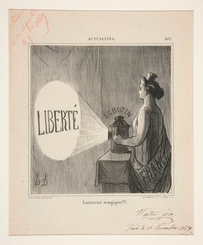 Magic Lantern!!!, #257 fra Nyheter av Honoré Daumier