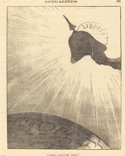 Vil formørkelsen være total? av Honoré Daumier