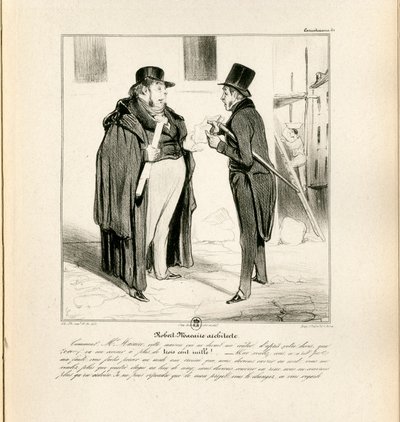 Le Charivari, satirisk i svart-hvitt av Honoré Daumier