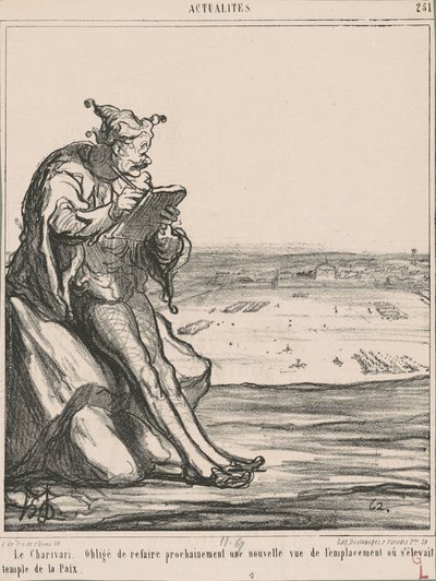 Le Charivari, tvunget til å gjøre om...et nytt syn av Honoré Daumier