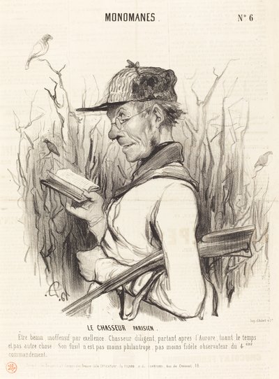 Den parisiske jegeren av Honoré Daumier