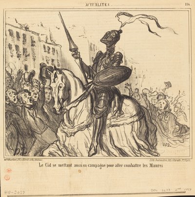 Le Cid driver også kampanje... av Honoré Daumier