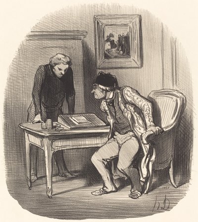 Er kontoen riktig?... av Honoré Daumier