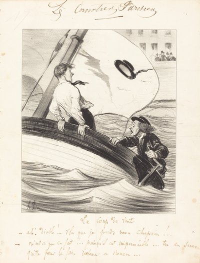 Vindkastet av Honoré Daumier