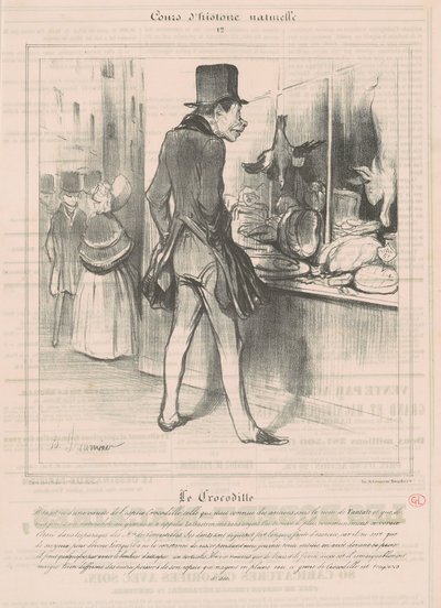 Krokodillen av Honoré Daumier