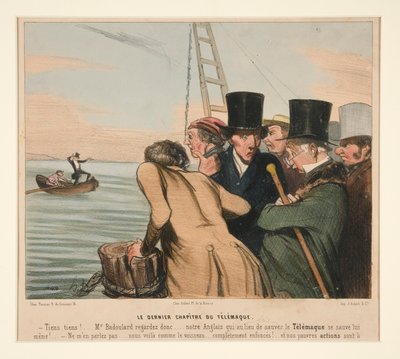 Det siste kapittelet til Telemachus, fra La Caricature (Journal) av Honoré Daumier