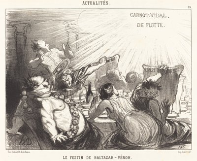 Festen til Baltazar-Véron av Honoré Daumier