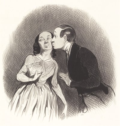 Nyttårsdag av Honoré Daumier