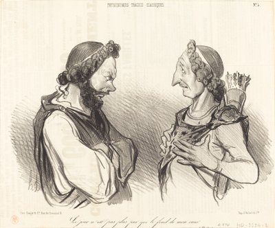 Dagen er ikke renere... av Honoré Daumier