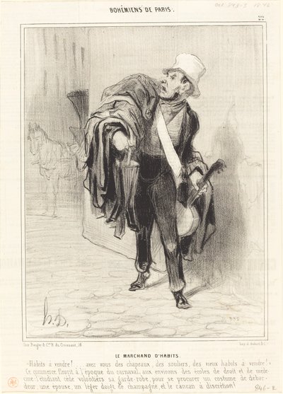 Kleshandleren av Honoré Daumier