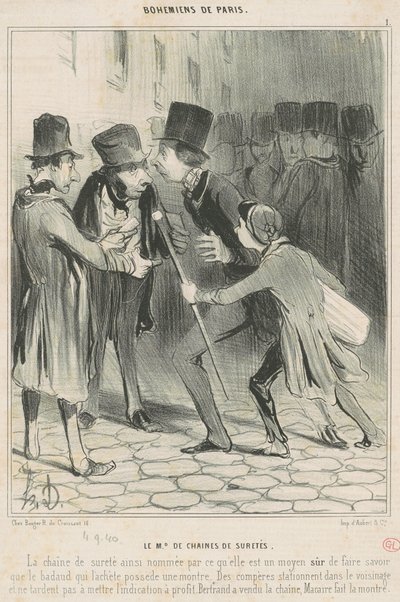 The Md of Safety Chains av Honoré Daumier