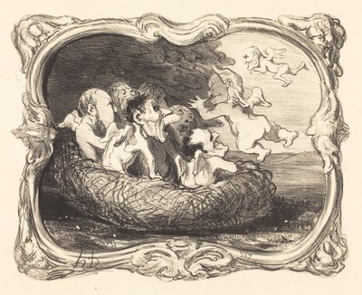 Det forlatte reiret av Honoré Daumier