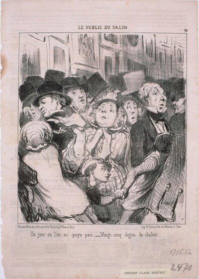 Showets publikum - En dag da vi ikke betaler ... av Honoré Daumier