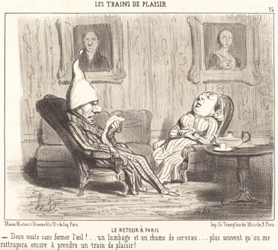 Returen til Paris av Honoré Daumier