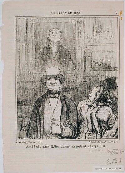 Salongen fra 1857- Kommentar, det er i denne kjelleren at... av Honoré Daumier